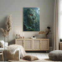 Ancient Face Ruins Adventure - Cultural or Heritage Poster PosterGoat