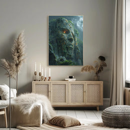 Ancient Face Ruins Adventure - Cultural or Heritage Poster PosterGoat