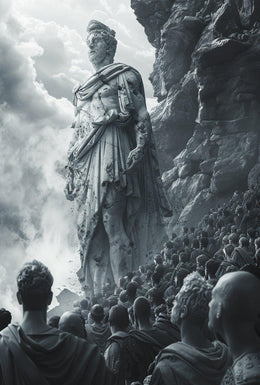 Ancient Monumental Statue Art Cultural Heritage Poster PosterGoat