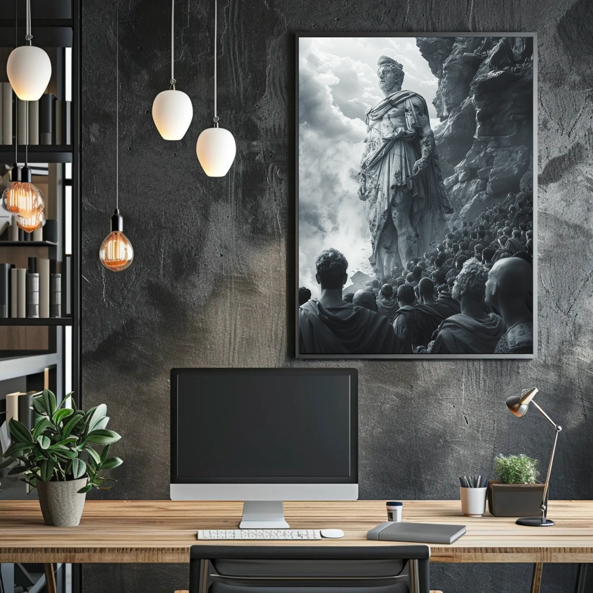 Ancient Monumental Statue Art Cultural Heritage Poster PosterGoat