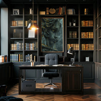 Ancient Mystical Stone Sculpture Photorealistic Fantasy Mythology Poster PosterGoat