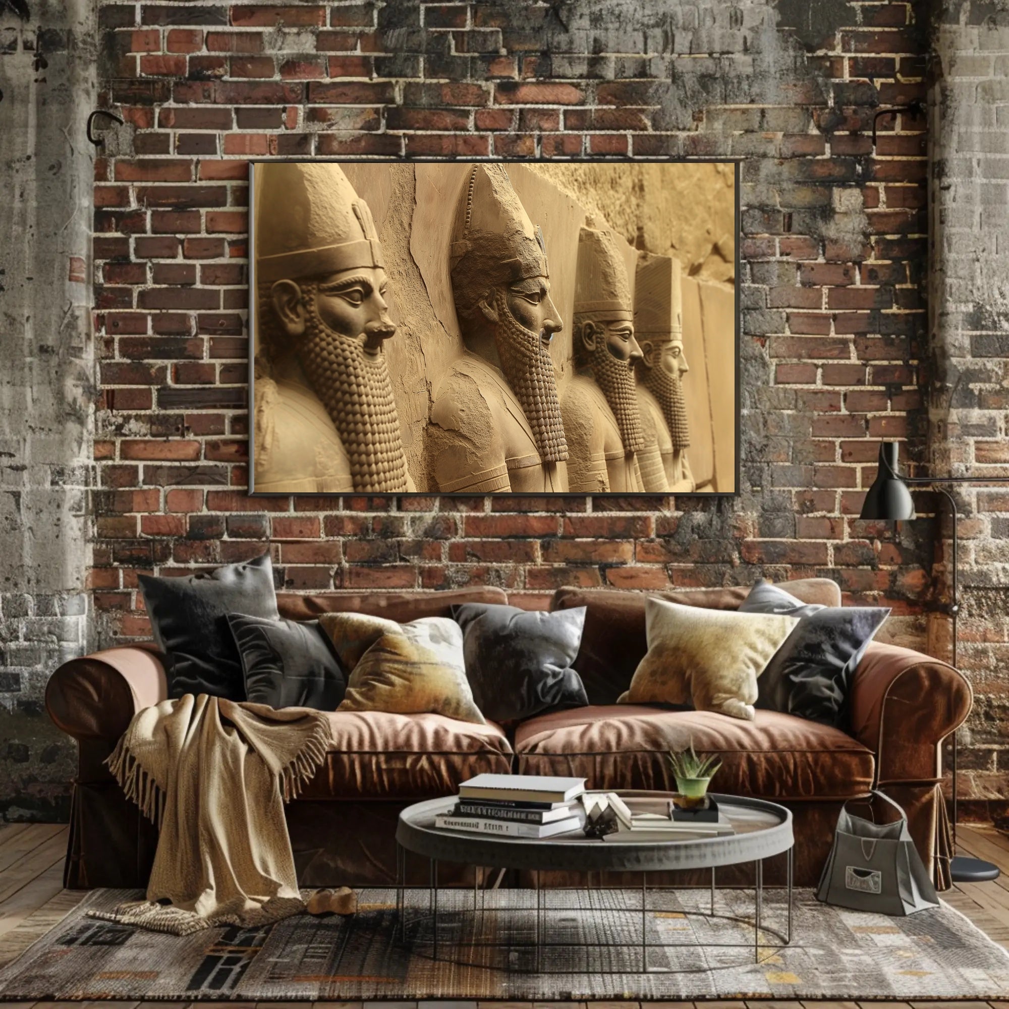 Ancient Stone Relief Sculptures Cultural or Heritage Poster PosterGoat