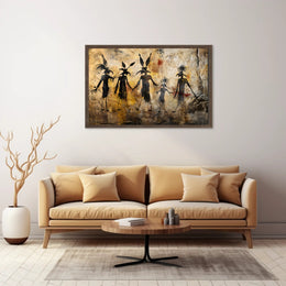 Ancient Tribal Expression through Petroglyphs Art Poster PosterGoat