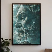 Ancient Wisdom: Divine Contemplation in Heritage Poster PosterGoat
