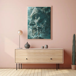 Ancient Wisdom: Divine Contemplation in Heritage Poster PosterGoat