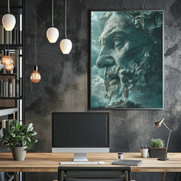 Ancient Wisdom: Divine Contemplation in Heritage Poster PosterGoat