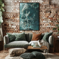 Ancient Wisdom: Divine Contemplation in Heritage Poster PosterGoat