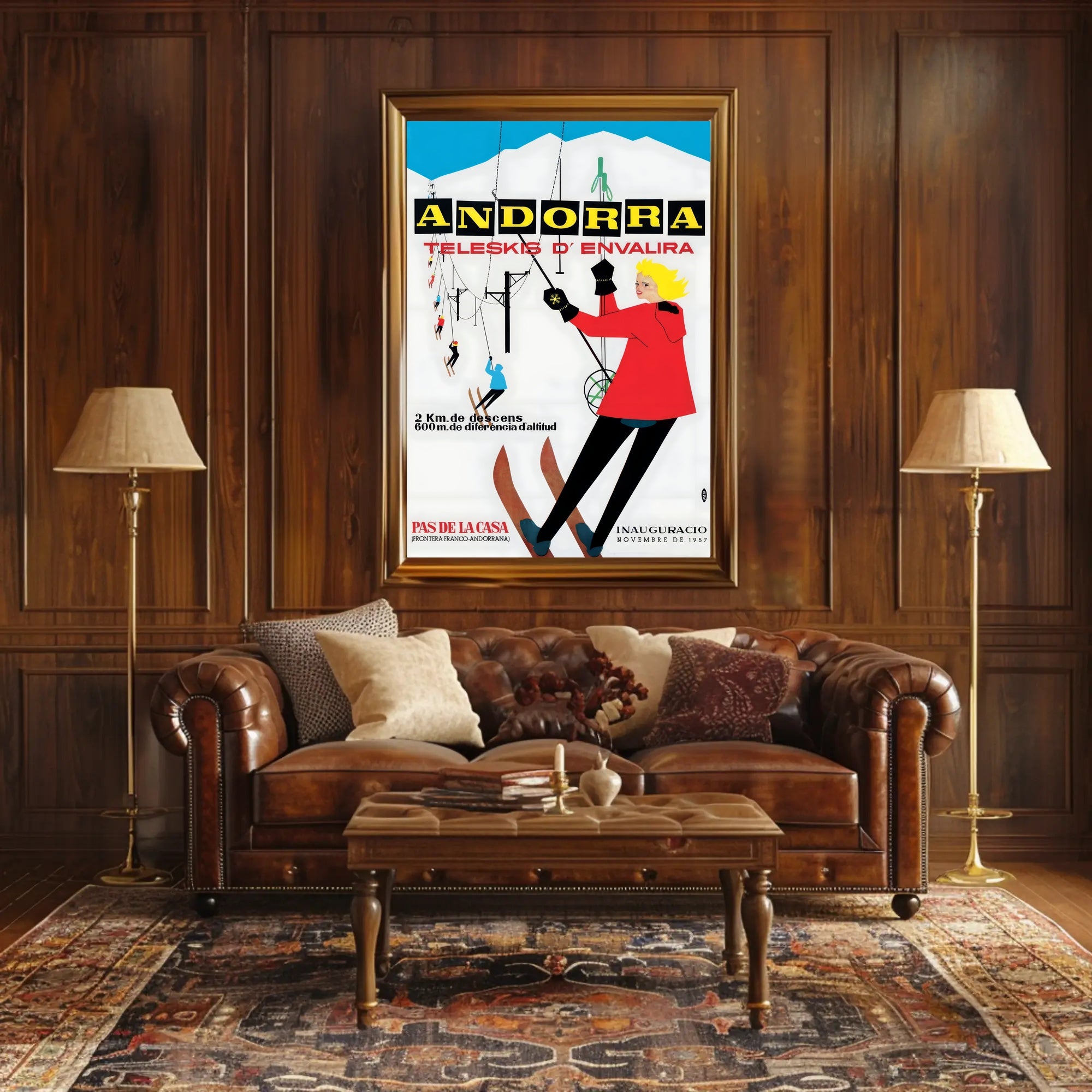 Andorra Teleskis d'Envalira Poster PosterGoat