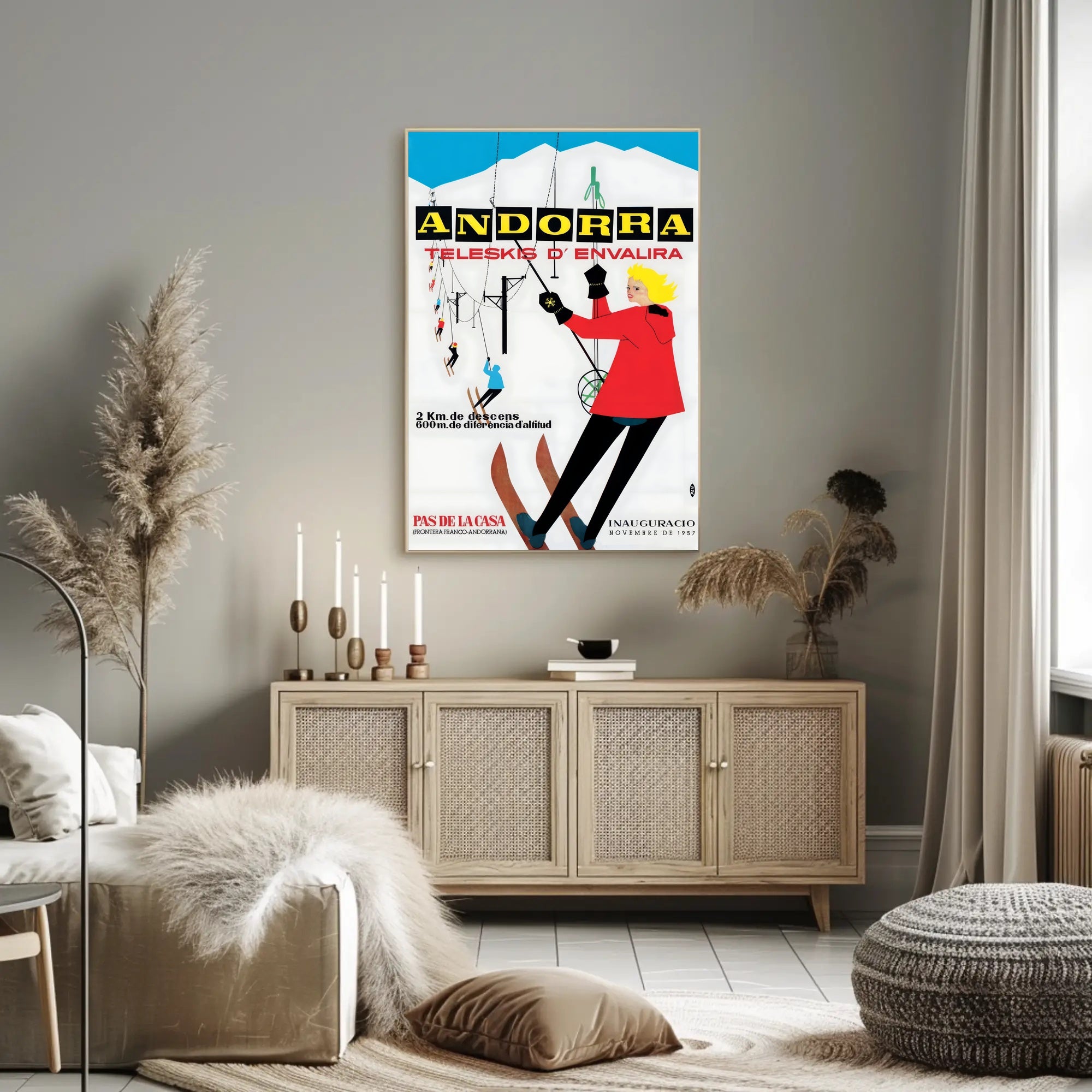 Andorra Teleskis d'Envalira Poster PosterGoat