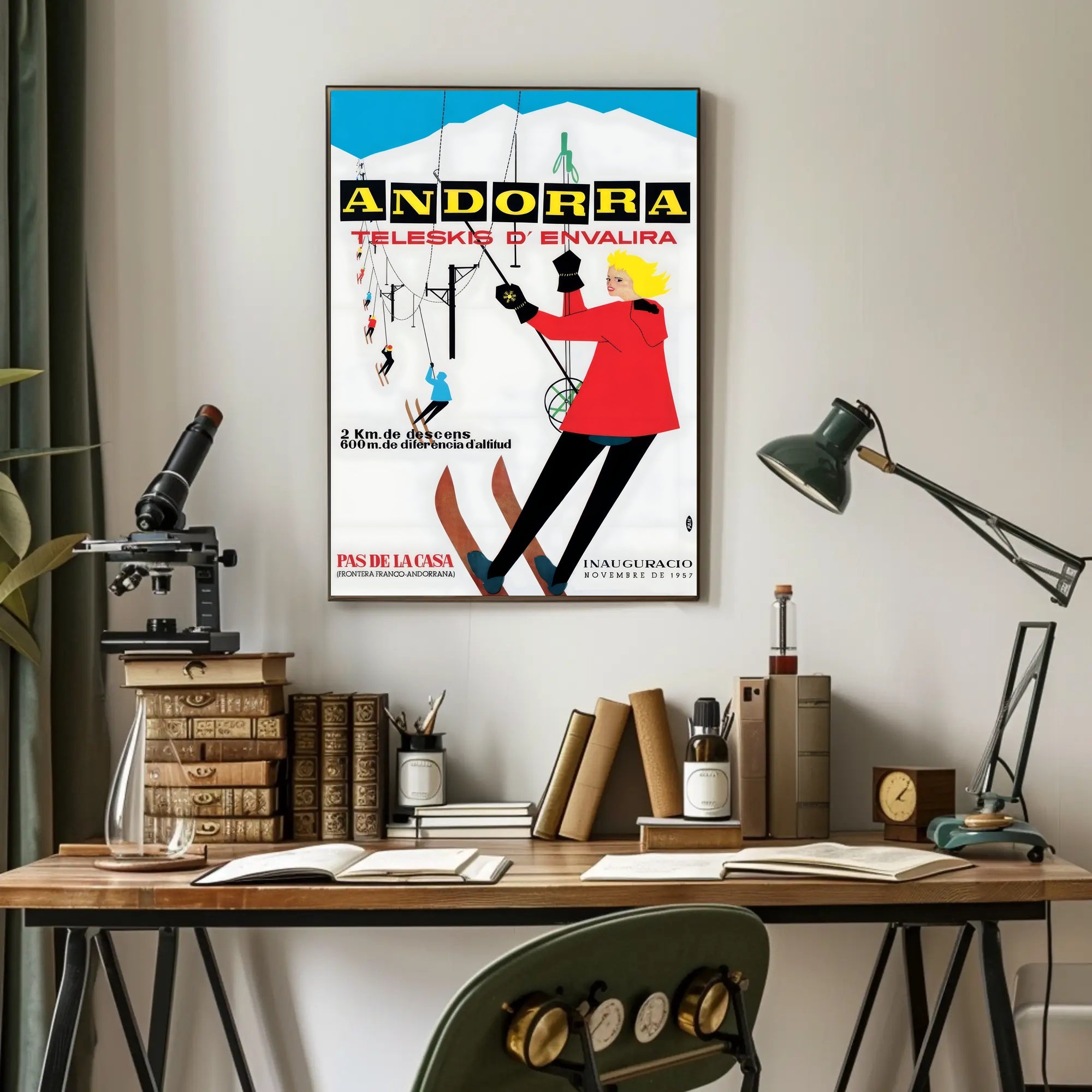 Andorra Teleskis d'Envalira Poster PosterGoat