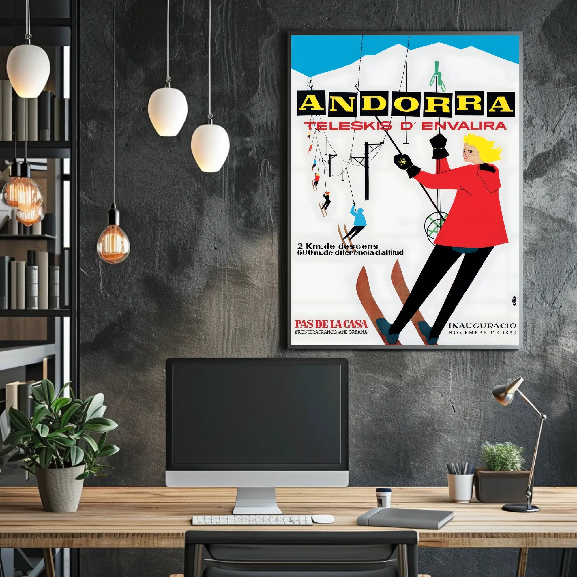 Andorra Teleskis d'Envalira Poster PosterGoat