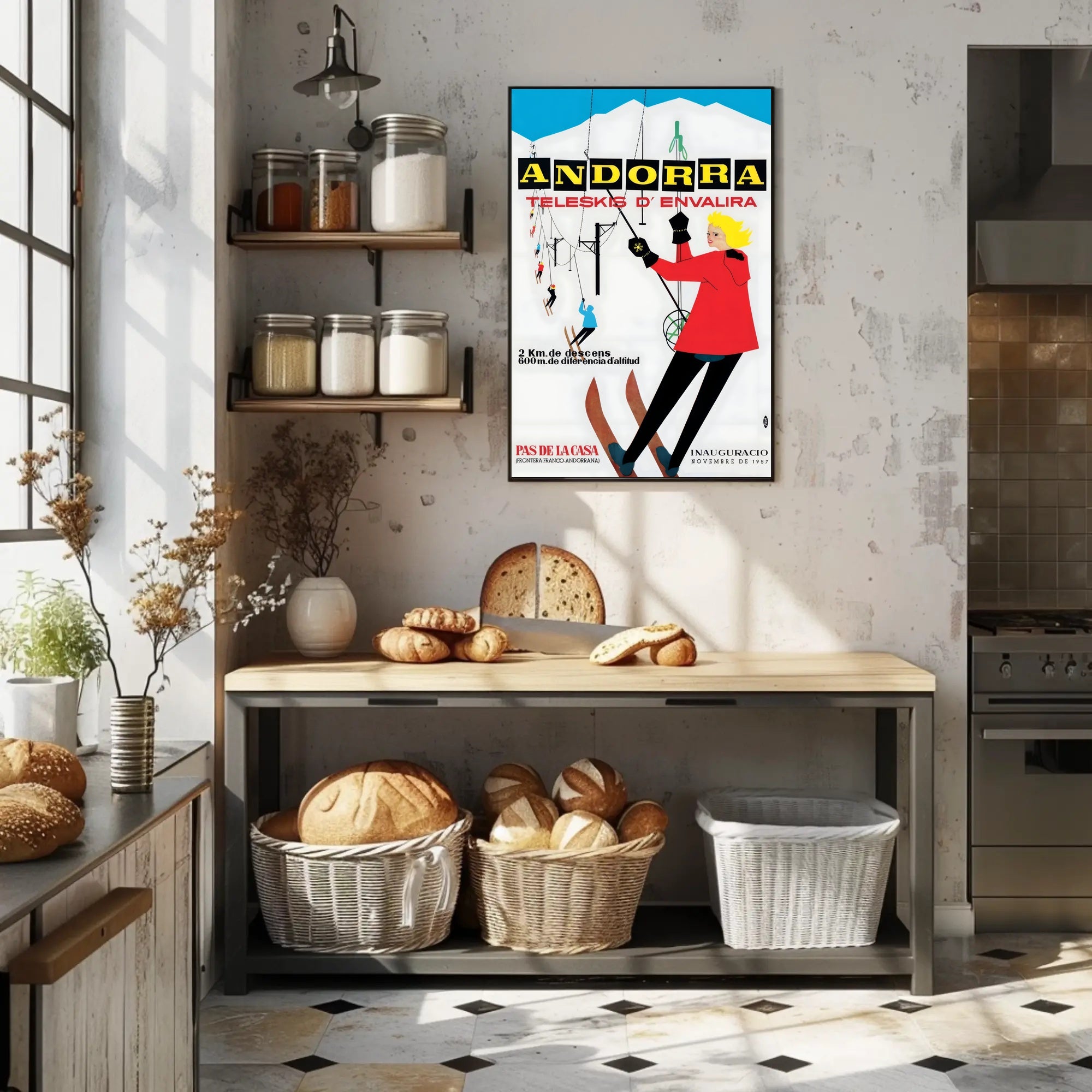 Andorra Teleskis d'Envalira Poster PosterGoat