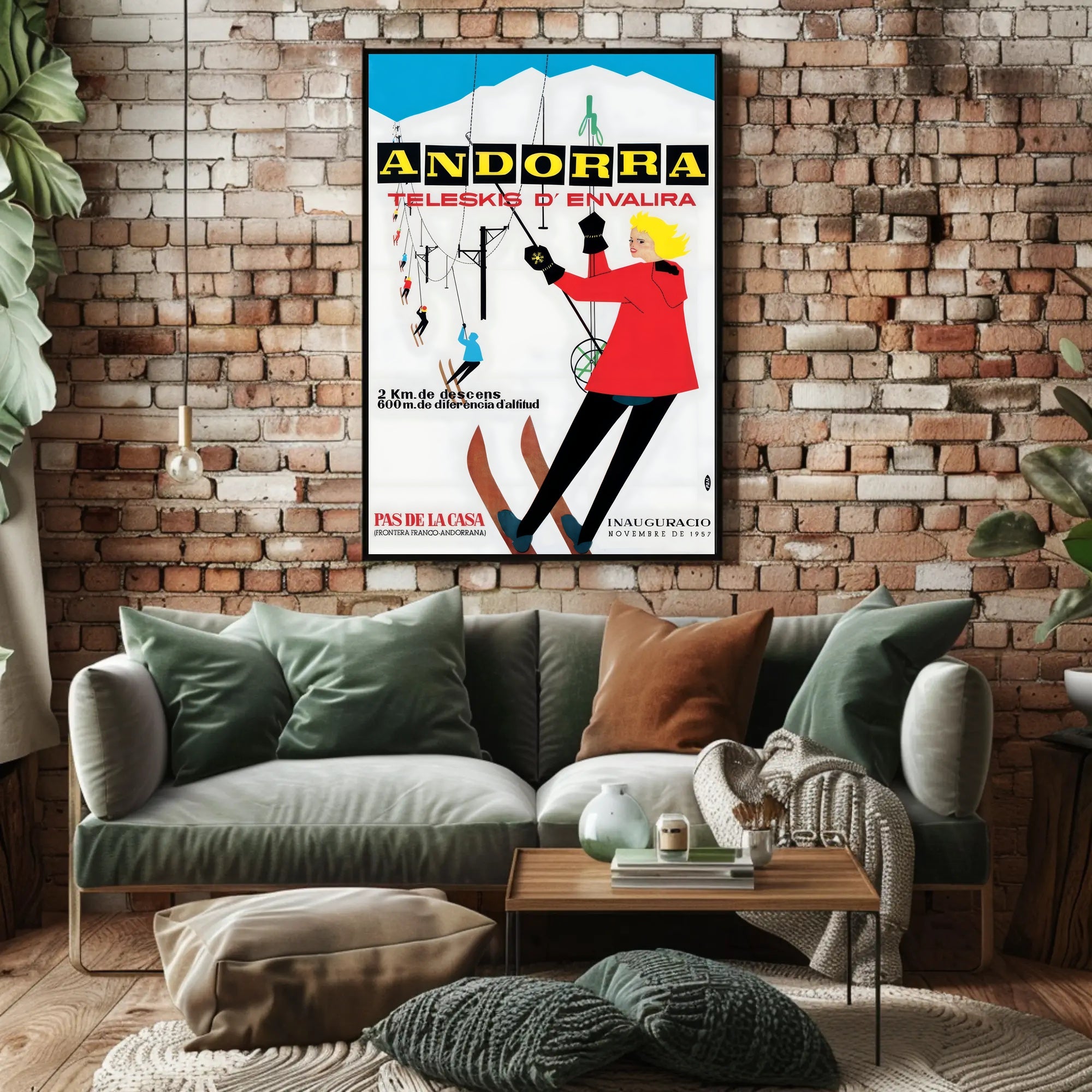Andorra Teleskis d'Envalira Poster PosterGoat