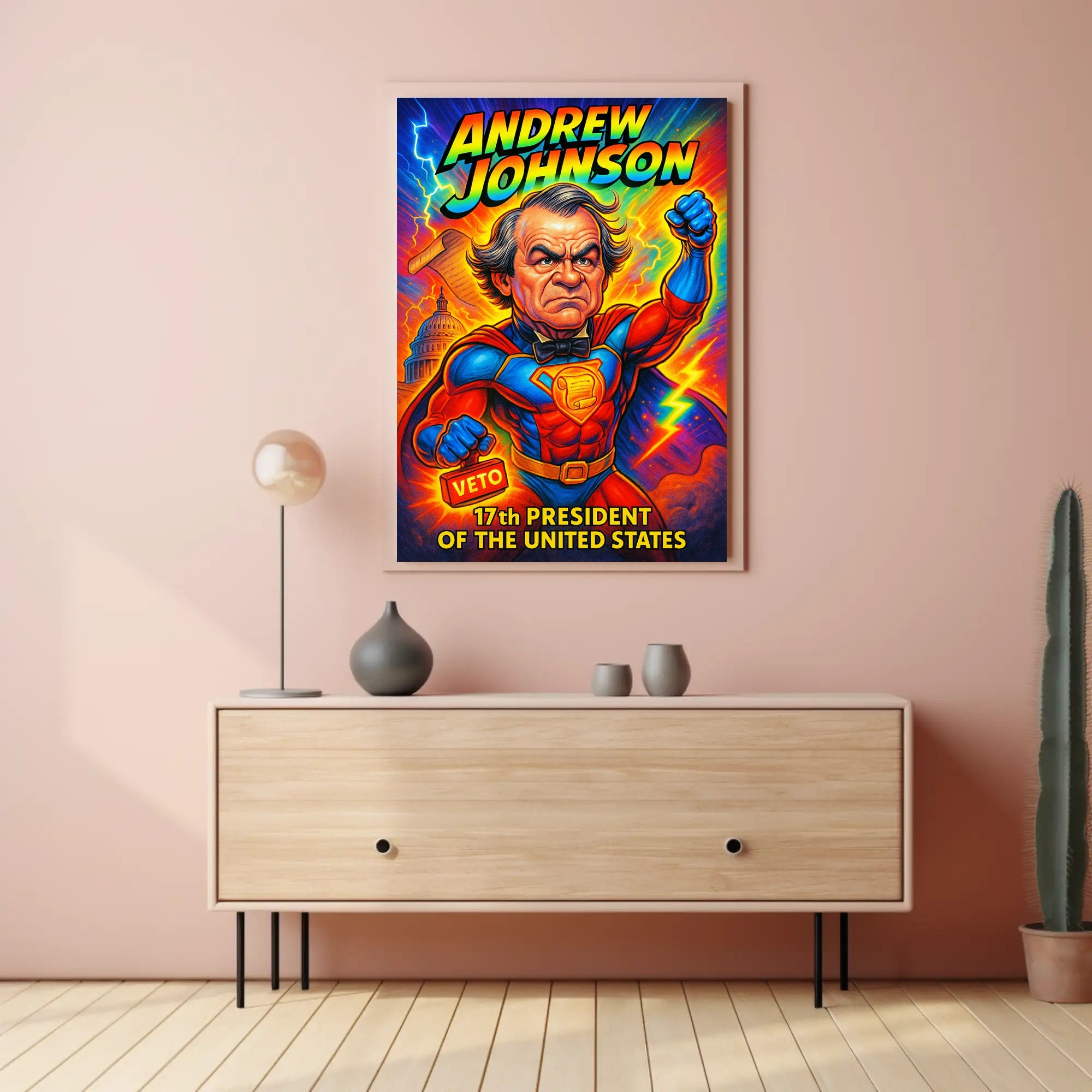 Andrew Johnson 17th President Poster PosterGoat
