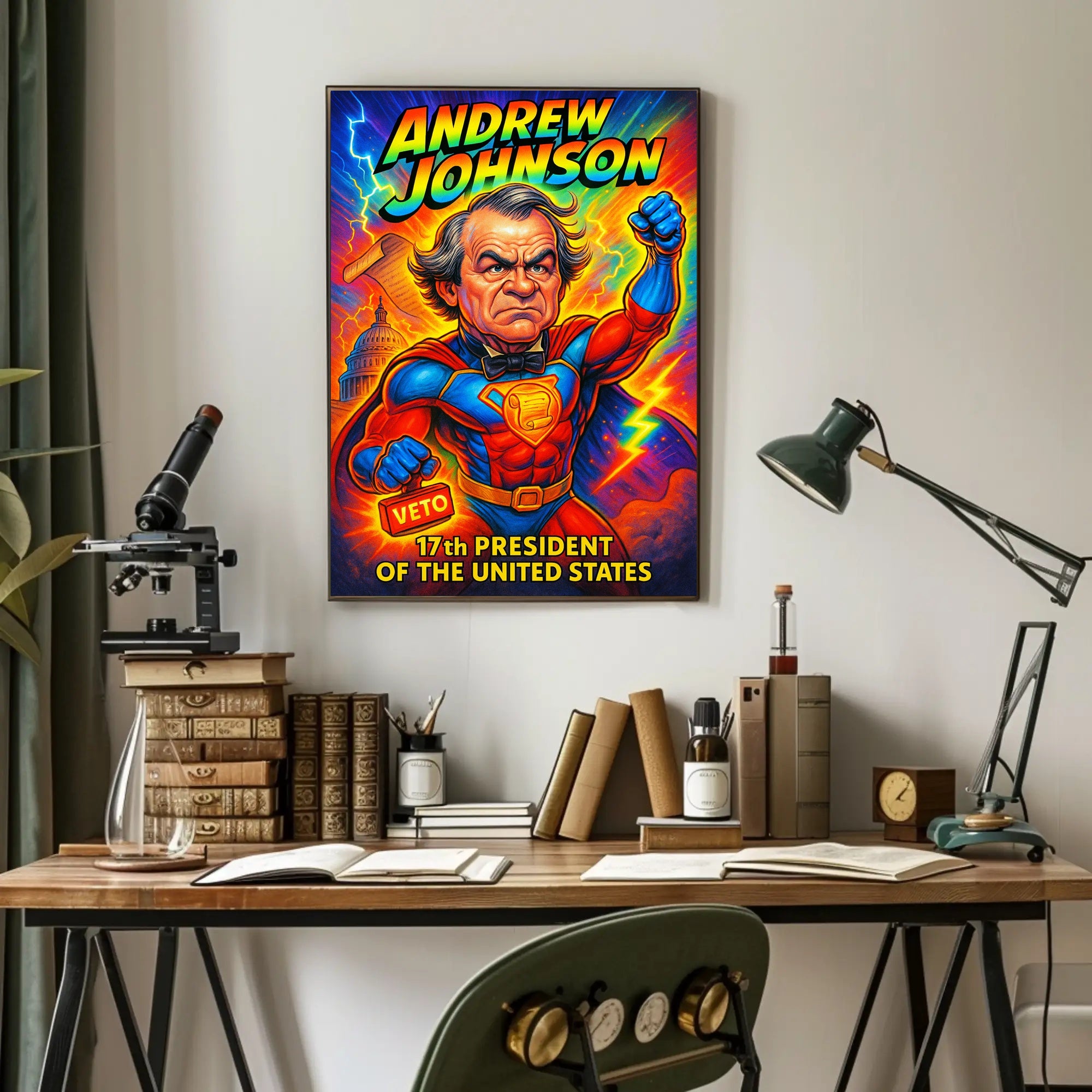 Andrew Johnson 17th President Poster PosterGoat