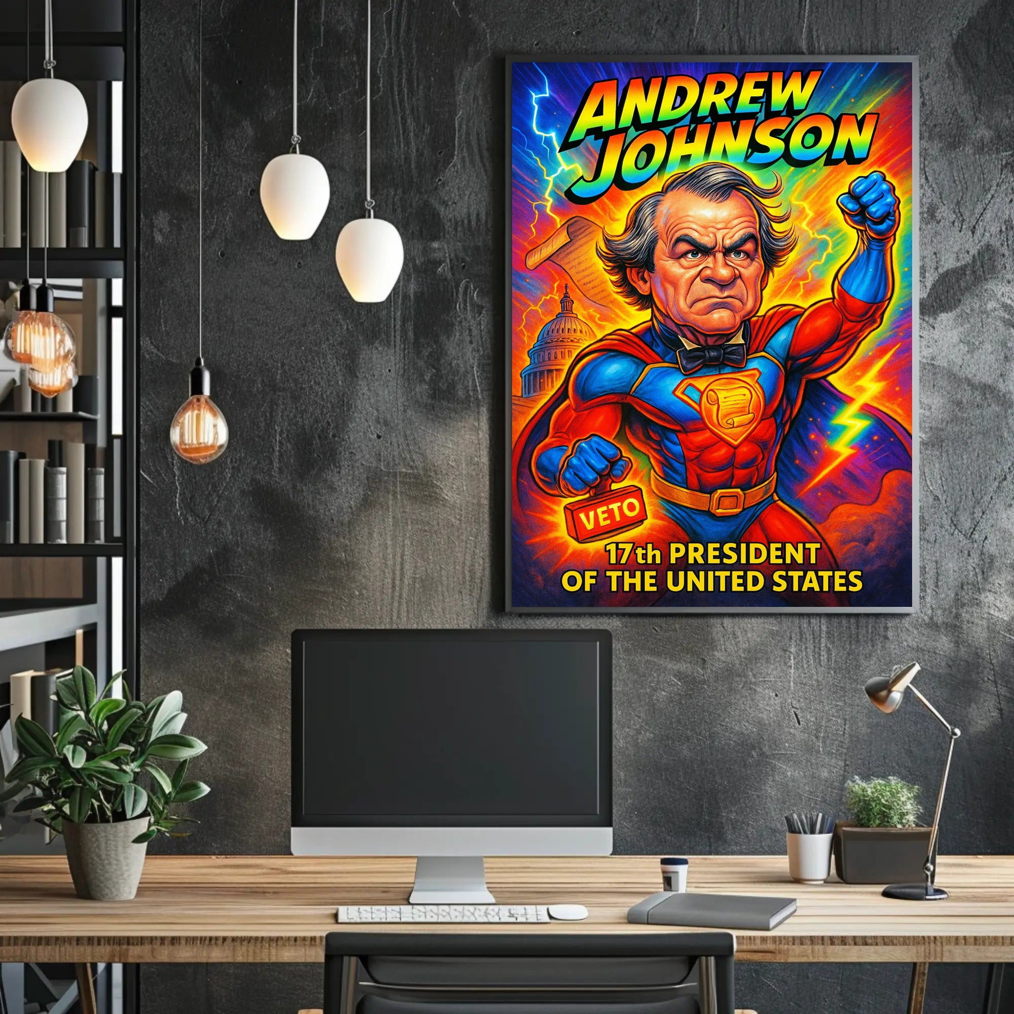 Andrew Johnson 17th President Poster PosterGoat