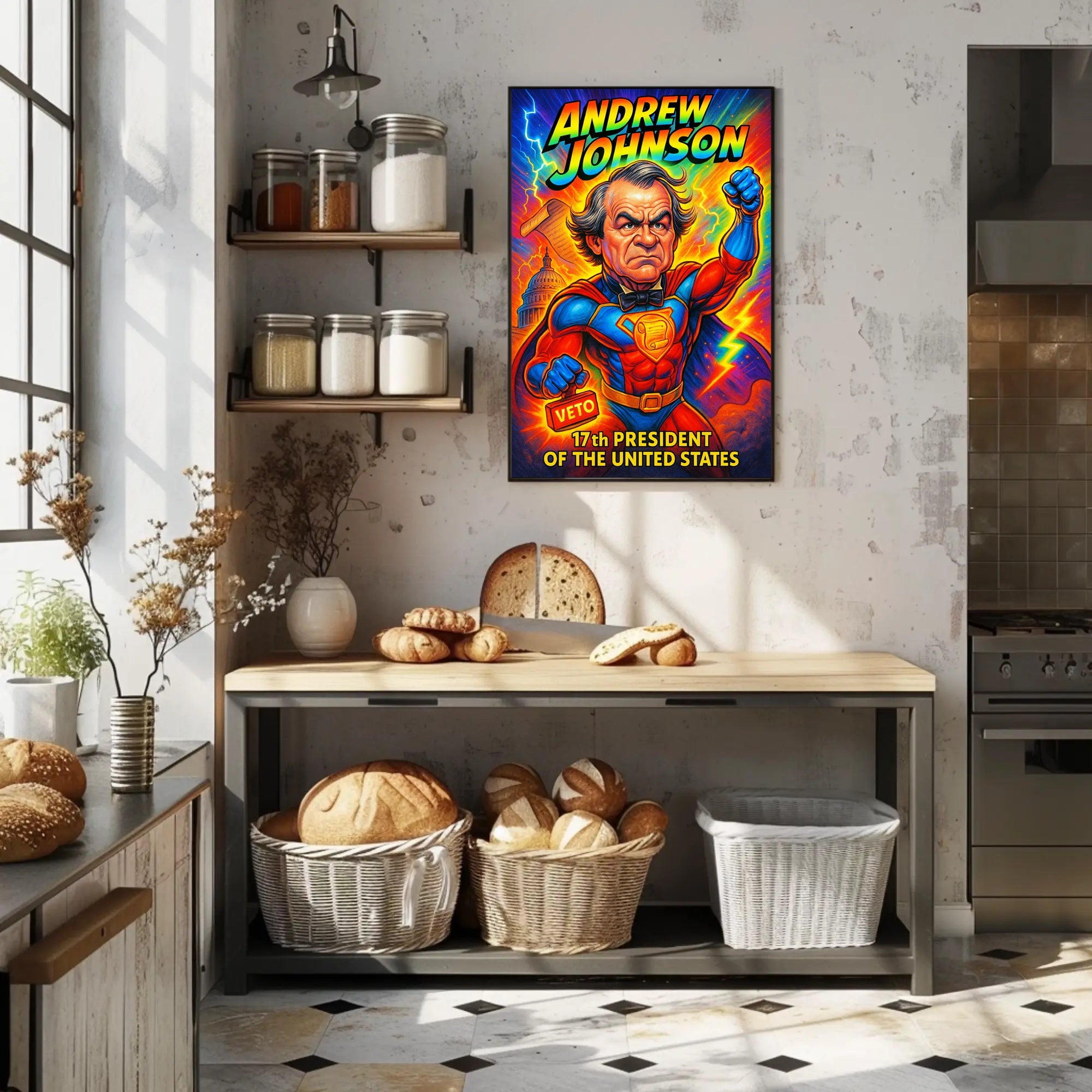 Andrew Johnson 17th President Poster PosterGoat
