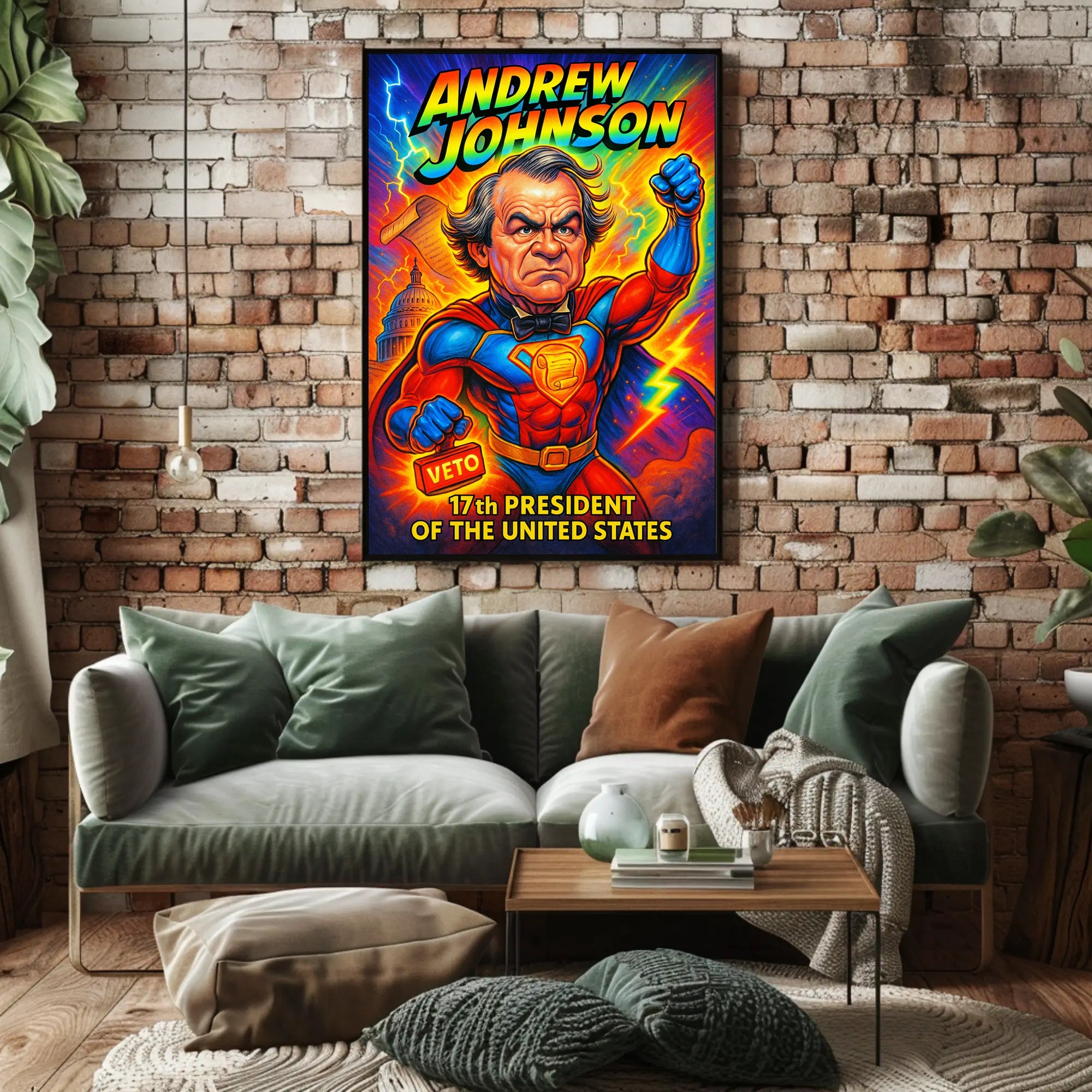 Andrew Johnson 17th President Poster PosterGoat