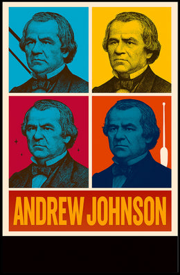 Andrew Johnson 17th President Wall Art Print PosterGoat