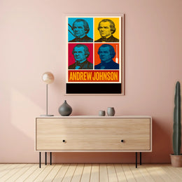Andrew Johnson 17th President Wall Art Print PosterGoat