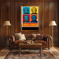 Andrew Johnson 17th President Wall Art Print PosterGoat