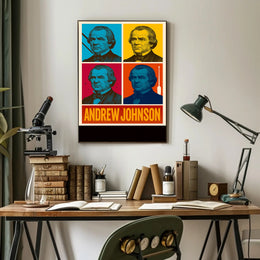 Andrew Johnson 17th President Wall Art Print PosterGoat