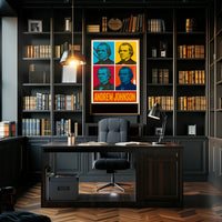 Andrew Johnson 17th President Wall Art Print PosterGoat