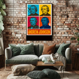 Andrew Johnson 17th President Wall Art Print PosterGoat