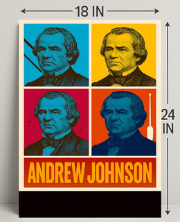 Andrew Johnson 17th President Wall Art Print PosterGoat