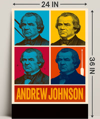Andrew Johnson 17th President Wall Art Print PosterGoat