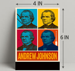 Andrew Johnson 17th President Wall Art Print PosterGoat