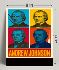 Andrew Johnson 17th President Wall Art Print PosterGoat