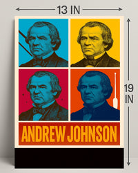 Andrew Johnson 17th President Wall Art Print PosterGoat