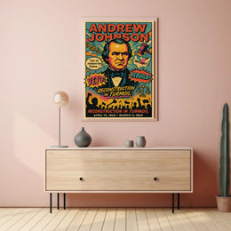 Andrew Johnson Reconstruction in Turmoil Poster PosterGoat