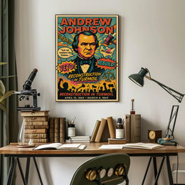 Andrew Johnson Reconstruction in Turmoil Poster PosterGoat