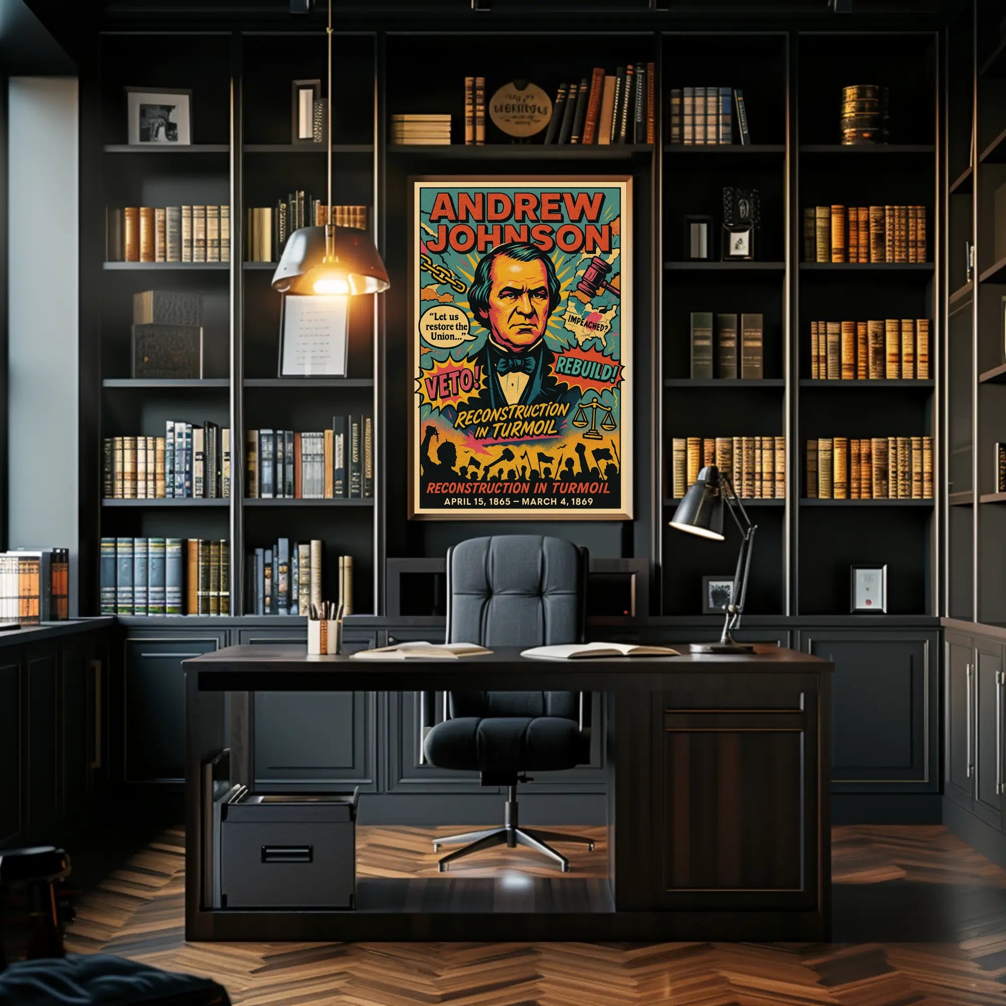 Andrew Johnson Reconstruction in Turmoil Poster PosterGoat