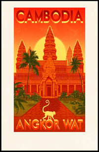 Angkor Wat Adventure Travel Poster PosterGoat