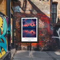 Angkor Wat Serene Sunset Cultural Heritage Poster PosterGoat