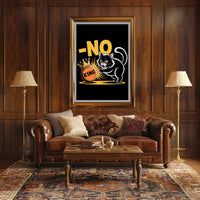 Animated Cat with Crown - Animal Poster PosterGoat