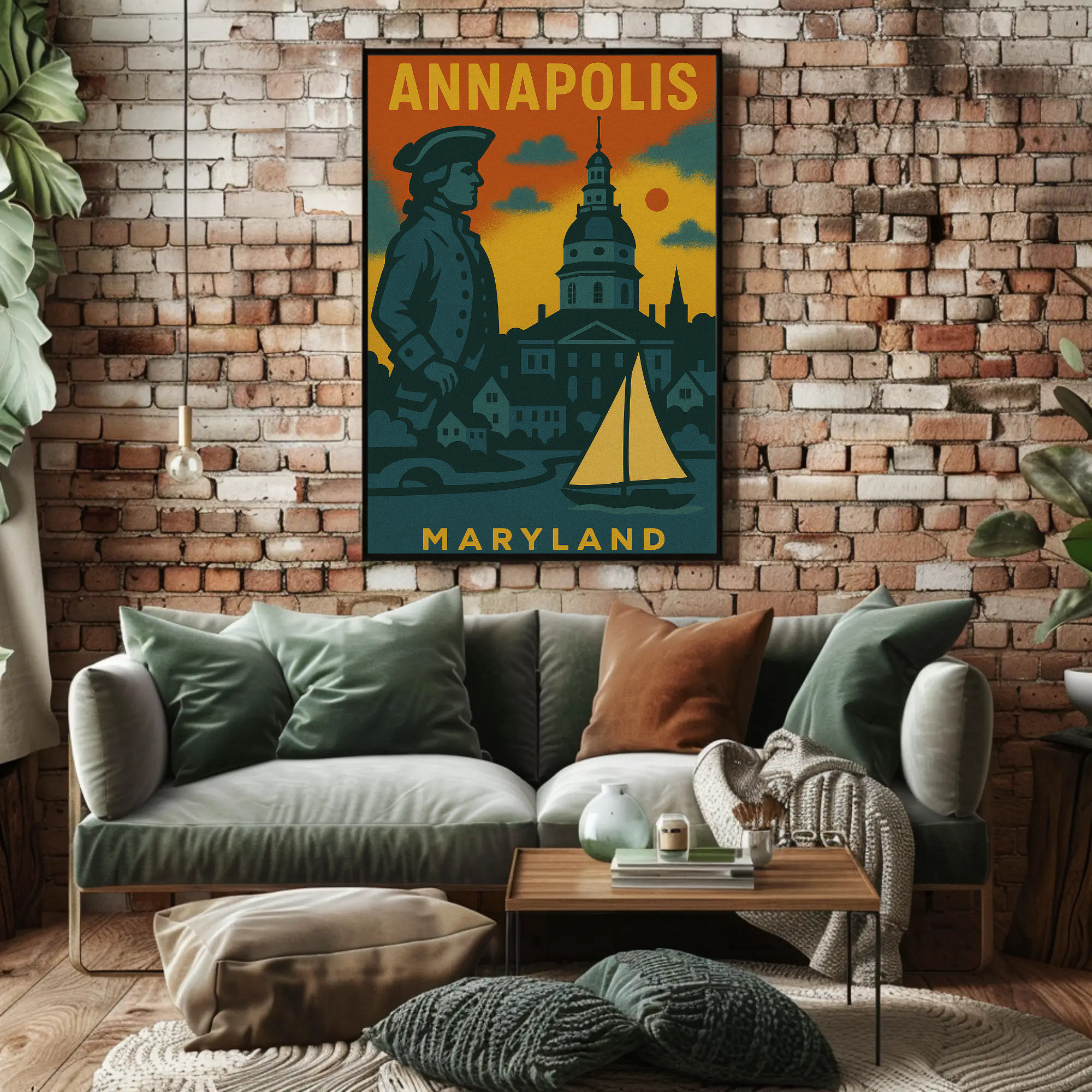 Annapolis Maritime Nostalgia Vintage Travel Poster PosterGoat