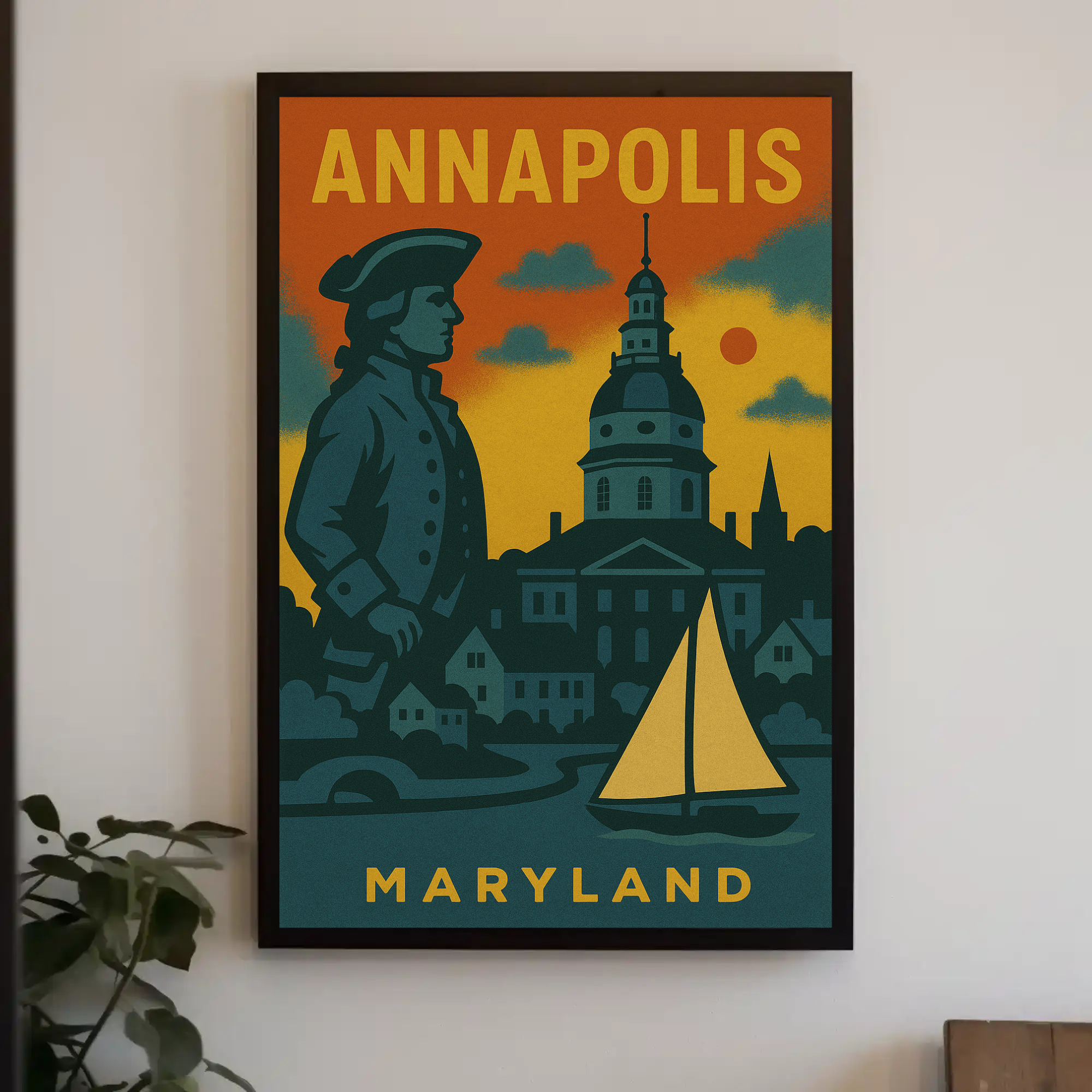 Annapolis Maritime Nostalgia Vintage Travel Poster PosterGoat