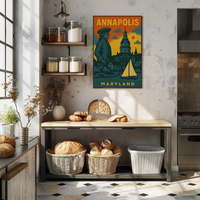 Annapolis Maritime Nostalgia Vintage Travel Poster PosterGoat