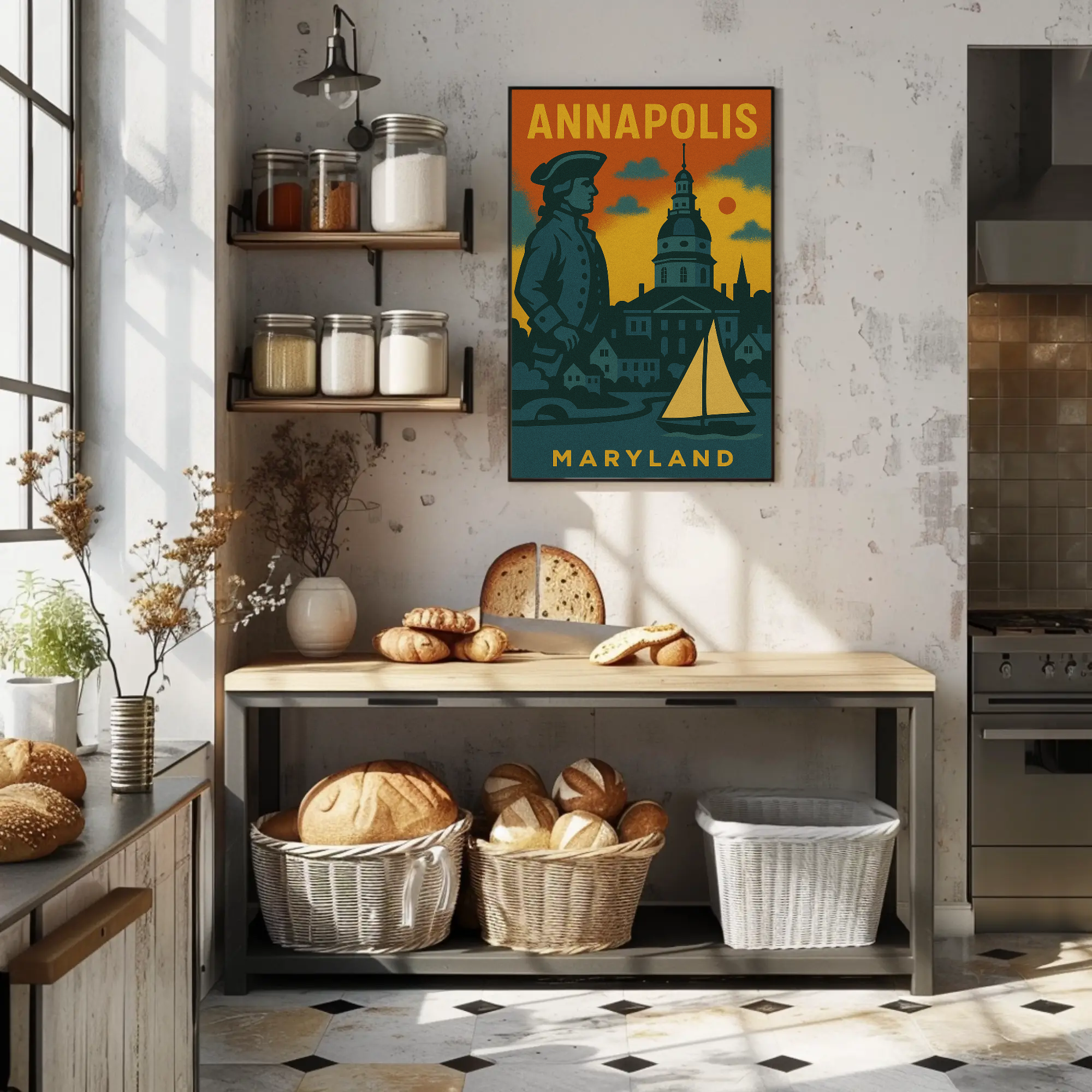 Annapolis Maritime Nostalgia Vintage Travel Poster PosterGoat