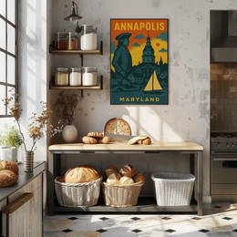 Annapolis Maritime Nostalgia Vintage Travel Poster PosterGoat