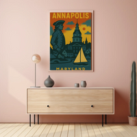 Annapolis Maritime Nostalgia Vintage Travel Poster PosterGoat