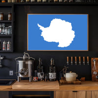 Antarctica Minimalist Art Poster: Abstract or Artistic Poster PosterGoat