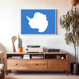 Antarctica Minimalist Art Poster: Abstract or Artistic Poster PosterGoat