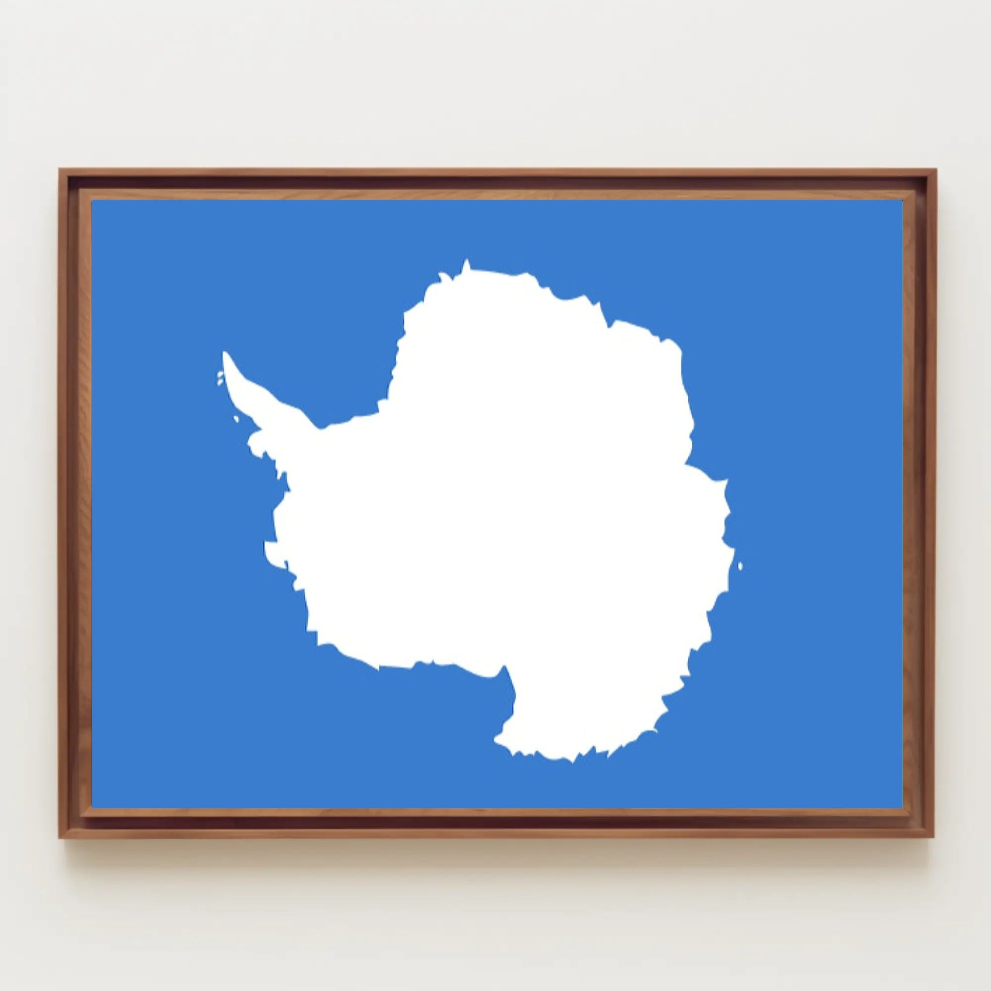 Antarctica Minimalist Art Poster: Abstract or Artistic Poster PosterGoat