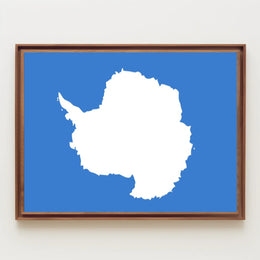 Antarctica Minimalist Art Poster: Abstract or Artistic Poster PosterGoat