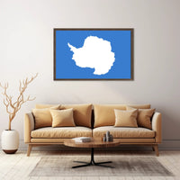 Antarctica Minimalist Art Poster: Abstract or Artistic Poster PosterGoat
